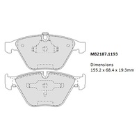 Malko Front Brake Pads Set MB2187.1193 DB2187