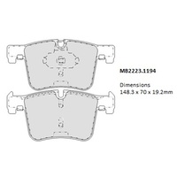 Malko Front Brake Pads Set MB2223.1194 DB2223