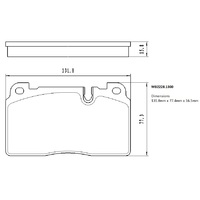 Malko Front Brake Pads Set MB2228.1300 DB2228