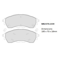 Malko Front Brake Pads Set MB2379.1339 DB2379