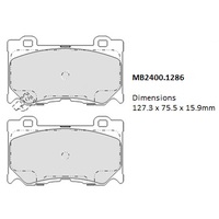 Malko Front Brake Pads Set MB2400.1286 DB2400