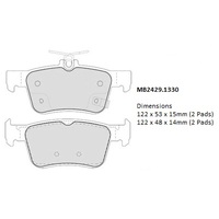 Malko Rear Brake Pads Set MB2429.1330 DB2429