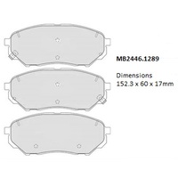 Malko Front Brake Pads Set MB2446.1289 DB2446