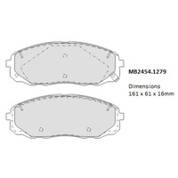 Malko Front Brake Pads Set MB2454.1279 DB2454