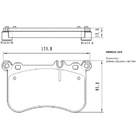 Malko Front Brake Pads Set MB50121.1319 DB50121