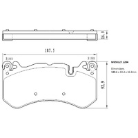 Malko Front Brake Pads Set MB50127.1204 DB50127