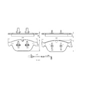 Malko Front Brake Pads Set MB85128.1307 DB85128