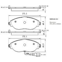 Malko Front Brake Pads Set MB85144.1315 DB85144