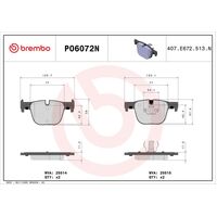 Brembo Rear Brake Pads Set P06072N