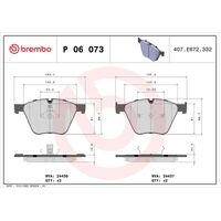 Brembo Front Brake Pads Set P06073