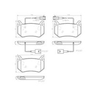 Brembo Rear Brake Pads Set P23184N