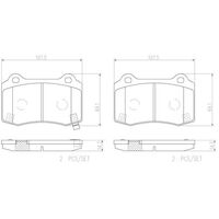 Brembo Rear Brake Pads Set P30074N