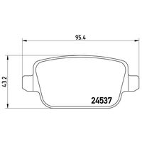 Brembo Rear Brake Pads Set P44016