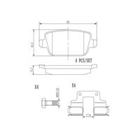 Brembo Rear Brake Pads Set P44017N