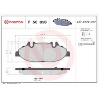 Brembo Front Brake Pads Set P50050