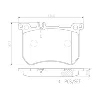 Brembo Front Brake Pads Set P50111N