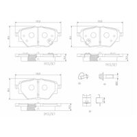 Brembo Rear Brake Pads Set P51001N