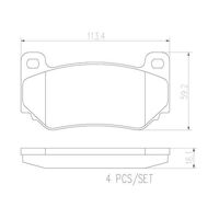 Brembo Front Brake Pads Set P52018N