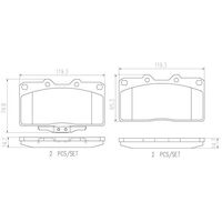 Brembo Front Brake Pads Set P54019N