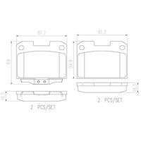 Brembo Rear Brake Pads Set P54048N