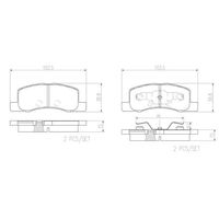 Brembo Front Brake Pads Set P54057N