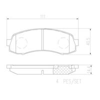 Brembo Front Brake Pads Set P54058N