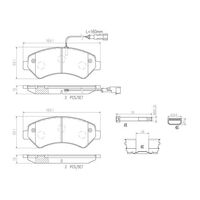 Brembo Front Brake Pads Set P61118N