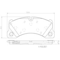 Brembo Front Brake Pads Set P65017N