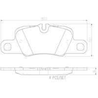 Brembo Rear Brake Pads Set P65020N