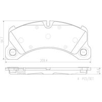 Brembo Front Brake Pads Set P65026N