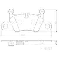 Brembo Rear Brake Pads Set P65031N