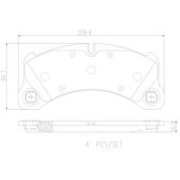 Brembo Front Brake Pads Set P65033N