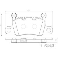 Brembo Rear Brake Pads Set P65038N