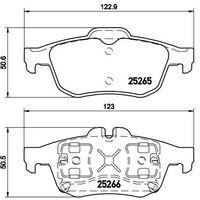 Brembo Rear Brake Pads Set P68057