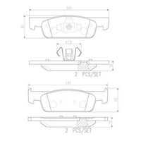 Brembo Front Brake Pads Set P68059N
