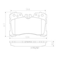 Brembo Front Brake Pads Set P83075N