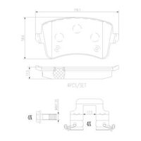 Brembo Rear Brake Pads Set P85099N