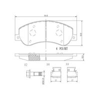 Brembo Front Brake Pads Set P85115N