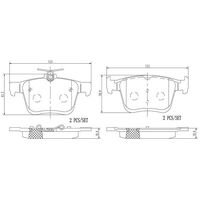 Brembo Rear Brake Pads Set P85125N
