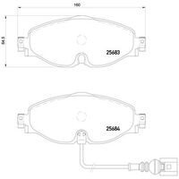 Brembo Front Brake Pads Set P85126