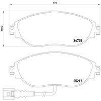 Brembo Front Brake Pads Set P85131