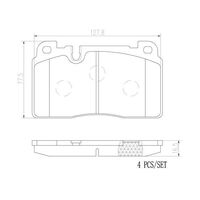 Brembo Front Brake Pads Set P85133N