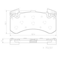 Brembo Front Brake Pads Set P85136N