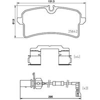 Brembo Rear Brake Pads Set P85151N