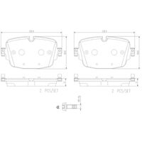 Brembo Rear Brake Pads Set P85180N