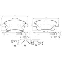Brembo Front Brake Pads Set P86033N