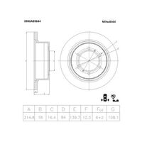 Genuine Bosch Rear Brake Rotors Discs Set PBR233