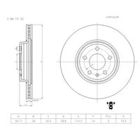 Genuine Bosch Front Brake Rotors Discs Set PBR776