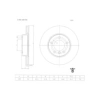 Genuine Bosch Front Brake Rotors Discs Set PBR979