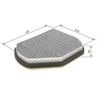 Genuine Bosch Cabin Filter R2301